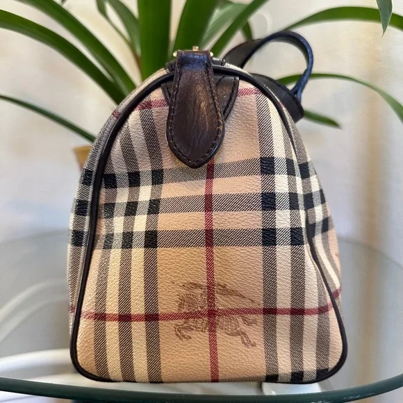 Burberry Nova Plaid Boston Bag - Picture 3 of 14